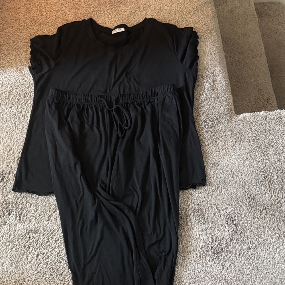 Chic Black Women's Pajama Set